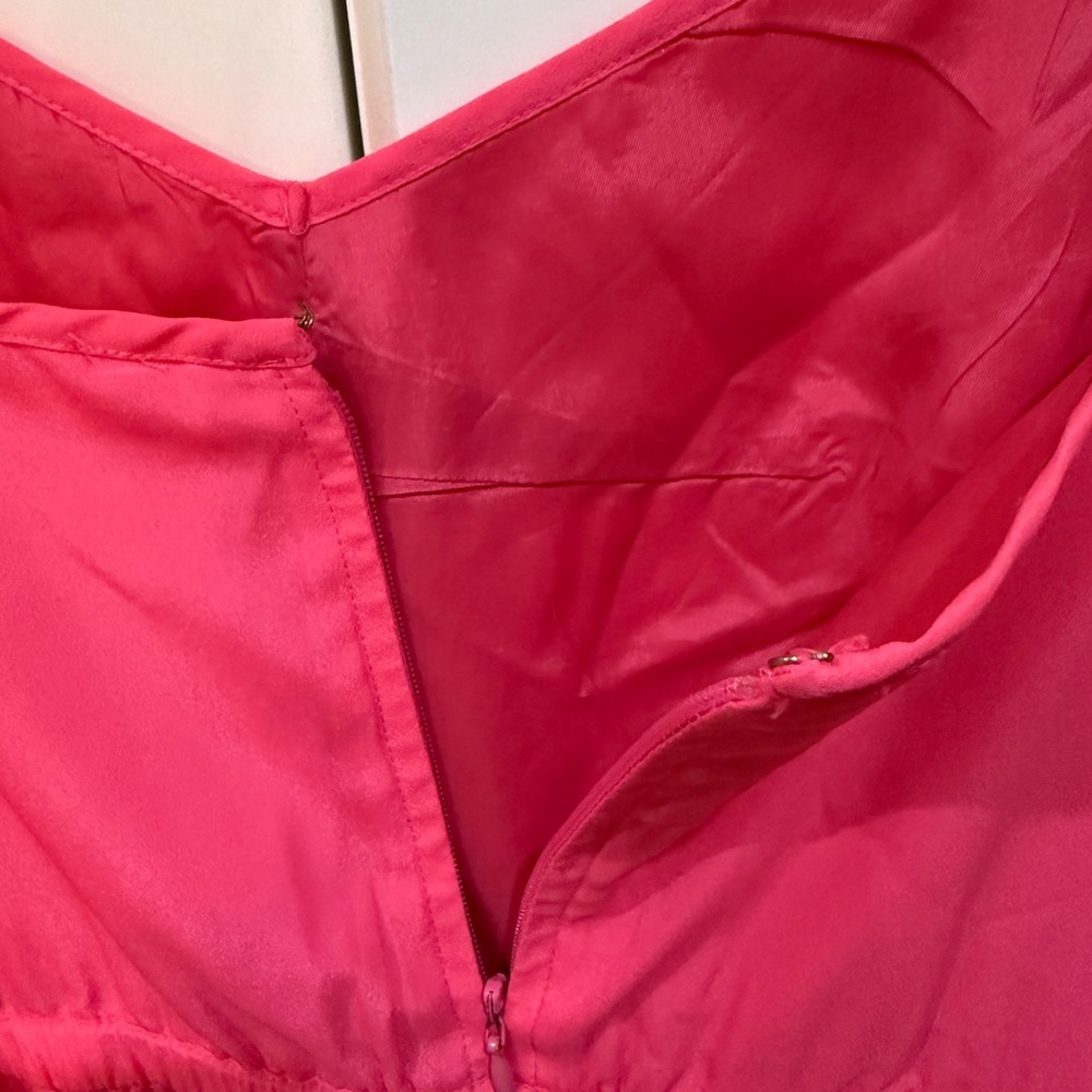 J. Crew Factory Hot Pink Mini Dress Size 10 - Picture 6 of 13